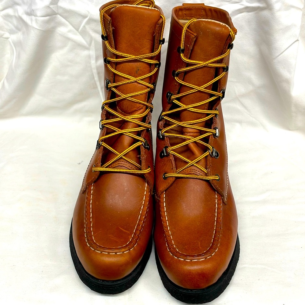 NEW!!! Vintage Fin & feather leather waterproof boots men sz 8.5E